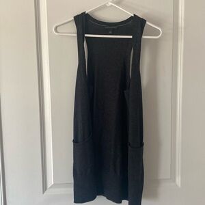 Long knit Banana Republic grey open vest